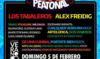 Con la presentación de Los Tabaleros y Alex Freidig se viene una nueva #SuárezPeatonal