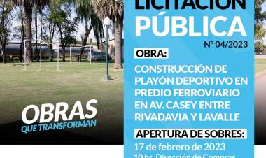 Nueva Licitación Pública Nº: 04/2.023