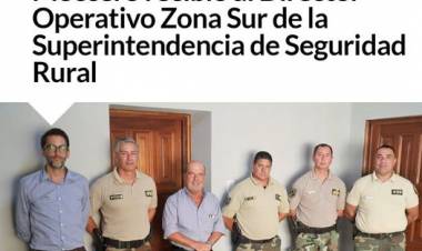 Moccero recibió al Director Operativo Zona Sur de la Superintendencia de Seguridad Rural