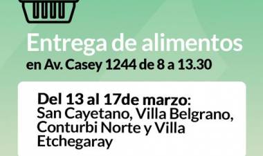 ENTREGA DE ALIMENTOS DEL MES DE MARZO