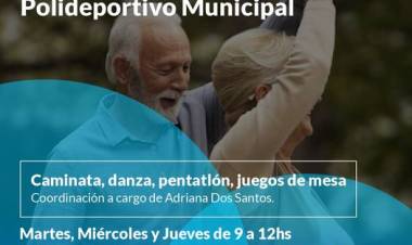 Actividades recreativas en el Polideportivo Municipal