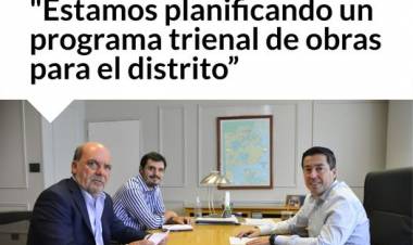 Reunión con el ministro de Infraestructura bonaerense