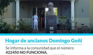 INFORMA: Hogar de Ancianos "Domingo Goñi"