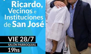 Moccero: reunion con vecinos e instituciones de pueblo San Jose