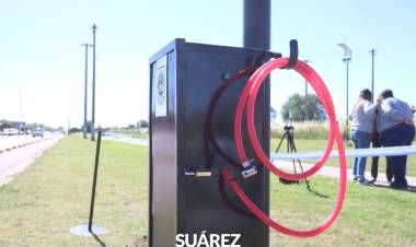 La Escuela Técnica y el Municipio inauguraron un inflador sustentable para la comunidad