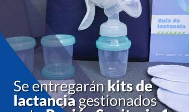 Se entregarán kits de lactancia gestionados ante Región Sanitaria 1