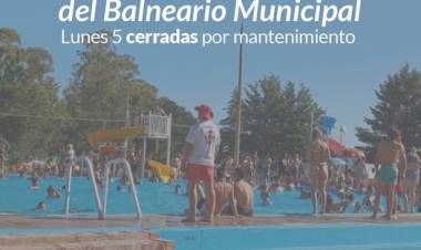 Balneario “Samuel Davies”: mantenimiento en las piletas de aguas cristalinas