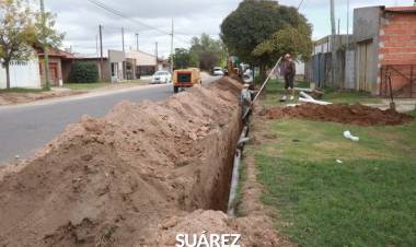 El Municipio confirmó que continuará las obras de cloacas en barrio Boca, plazas y red troncal de gas