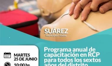 Alumnos de Pasman se capacitarán en RCP