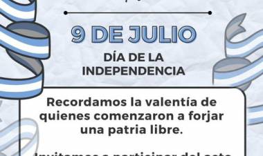 9 DE JULIO: DÍA DE LA INDEPENDENCIA 