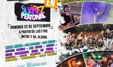 Festejamos la Primavera y el día del Estudiante en Suarez Peatonal