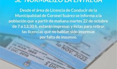 Se normalizo la entrega de licencias