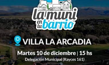 "La Muni en tu Barrio" en Villa La Arcadia