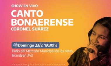 El Programa Canto Bonaerense llega a Coronel Suárez