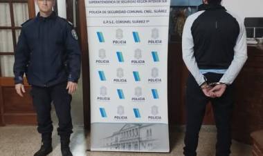 APREHENDIDO POR LESIONES EN CORONEL SUAREZ