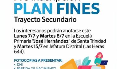 ¡ABRIERON LAS INSCRIPCIONES A FINES!
