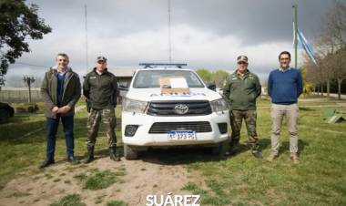 Coronel Suárez, primer municipio bonaerense en entregar un equipo Starlink al Comando de Prevención Rural