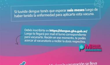 Ahora te podés vacunar contra el dengue de forma segura y gratuita