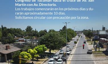 Traslado de semáforo en Av. San Martin
