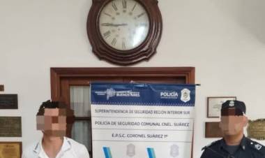PARTE DE PRENSA POLICIAL: se hizo efectiva una orden de detencion