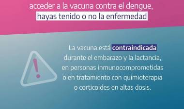 ¡Vacunate contra el dengue!