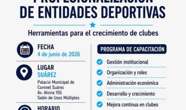 Capacitación gratuita para clubes y entidades deportivas
