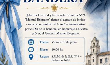 Promesa Lealtad a la Bandera: acto oficial organiza Jefatura Distrital de Educación