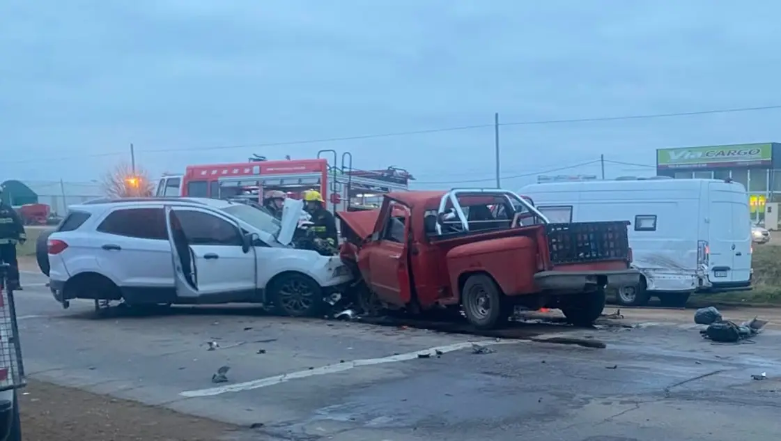 Un muerto en un choque frontal en la ruta 85, cerca de Coronel Suárez