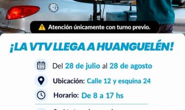 ¡La VTV llega a Huanguelén!
