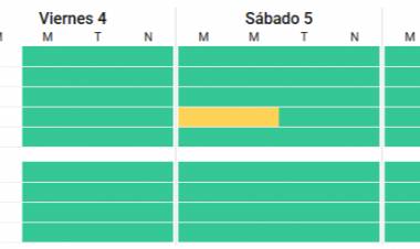 Alerta de ráfagas de hasta 70 kilómetros por hora