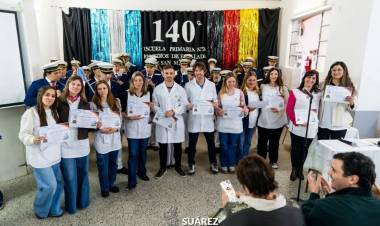 Pueblo San José celebró con orgullo los 140 años de la Escuela Primaria N° 3