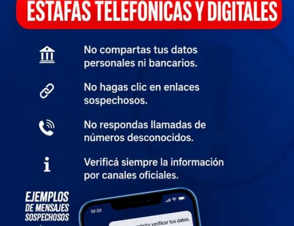 Alerta por estafas telefónicas y digitales: cómo prevenirse y evitar ser víctima