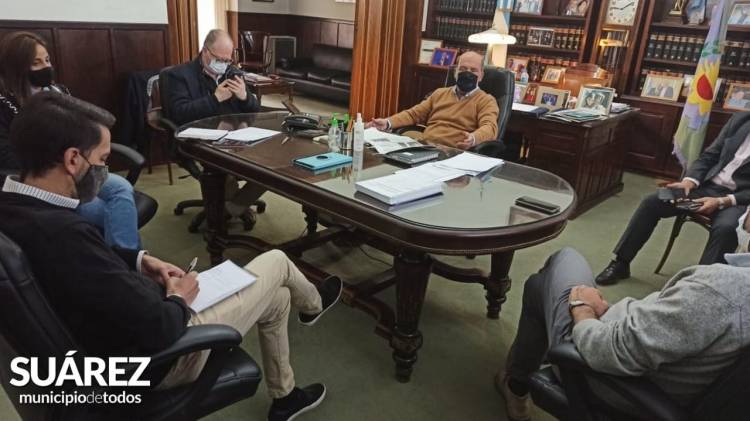 Reunión del equipo de la Secretaria de Salud con el Intendente Ricardo Moccero