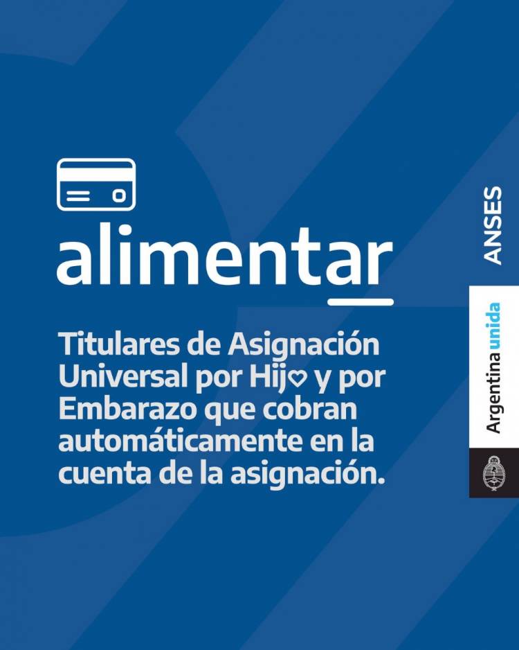 Anses abonará la Tarjeta Alimentar
