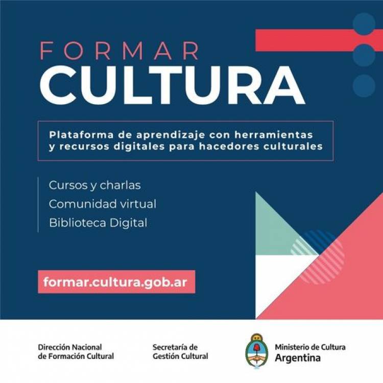 Formar Cultura, una plataforma virtual de capacitación y formación⠀