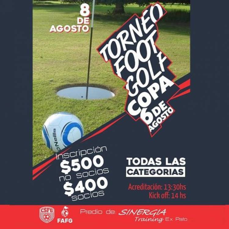 Coronel Suárez Footgolf invita al Torneo “Copa 6 de Agosto”⠀