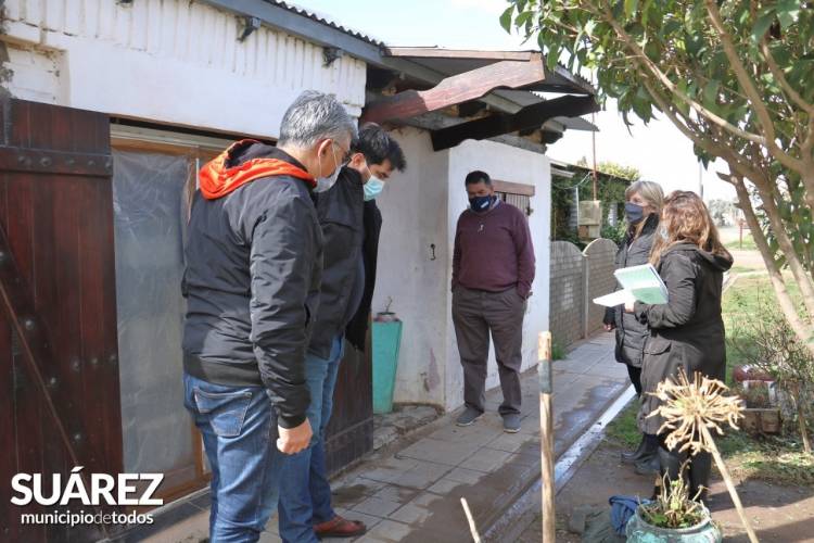 Funcionarios Nacionales y Provinciales realizaron un relevamiento de las problemáticas que dejó el temporal⠀
