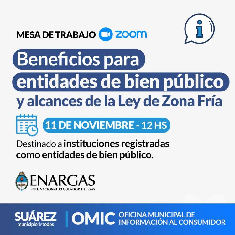 Mesa de trabajo para entidades de bien público con el ENARGAS