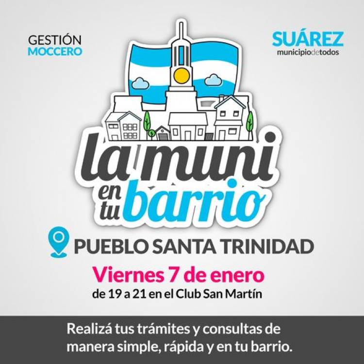 El programa “La Muni en tu Barrio” llega a Santa Trinidad