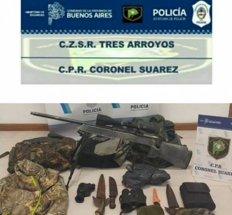 Abortan un operativo de caza furtiva en un campo de Coronel Suárez