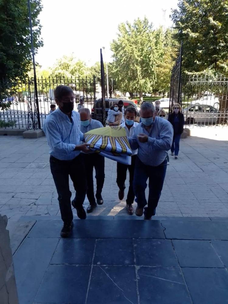 Malvinas 40 años: con la bendición de la Bandera Nacional comenzó la agenda de actividades