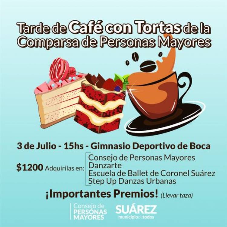 Personas Mayores: tarde de café con tortas