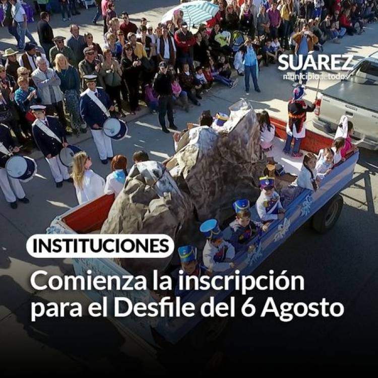 Comienza la inscripción para el Desfile del 6 Agosto