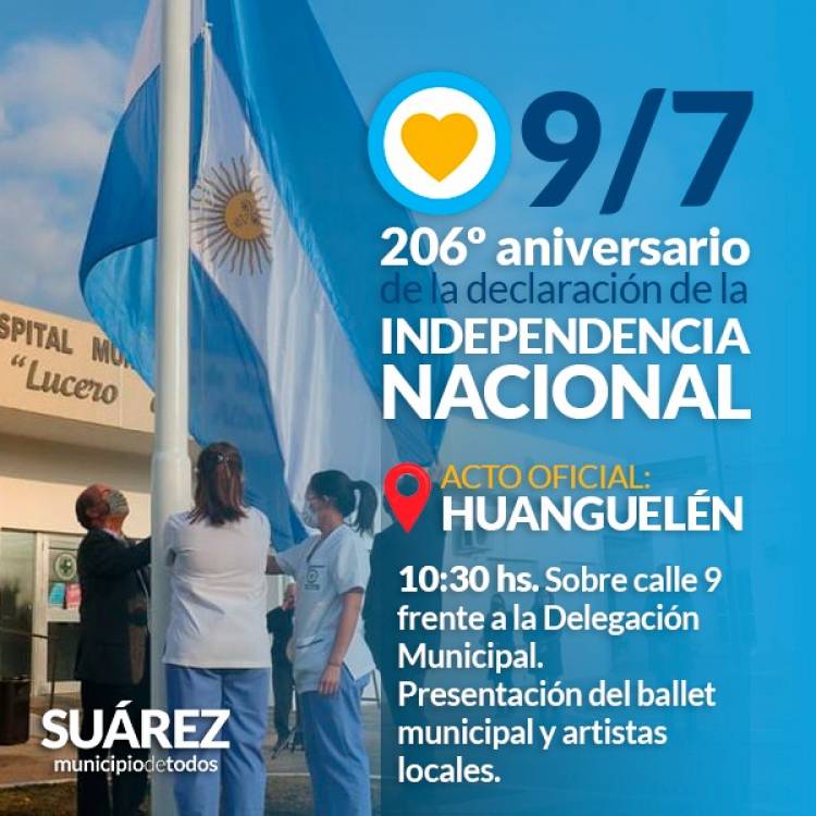 Conmemoración por el 206° aniversario de la declaración de la Independencia