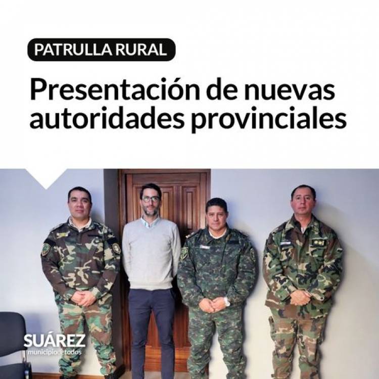 Patrulla Rural: presentación de nuevas autoridades provinciales