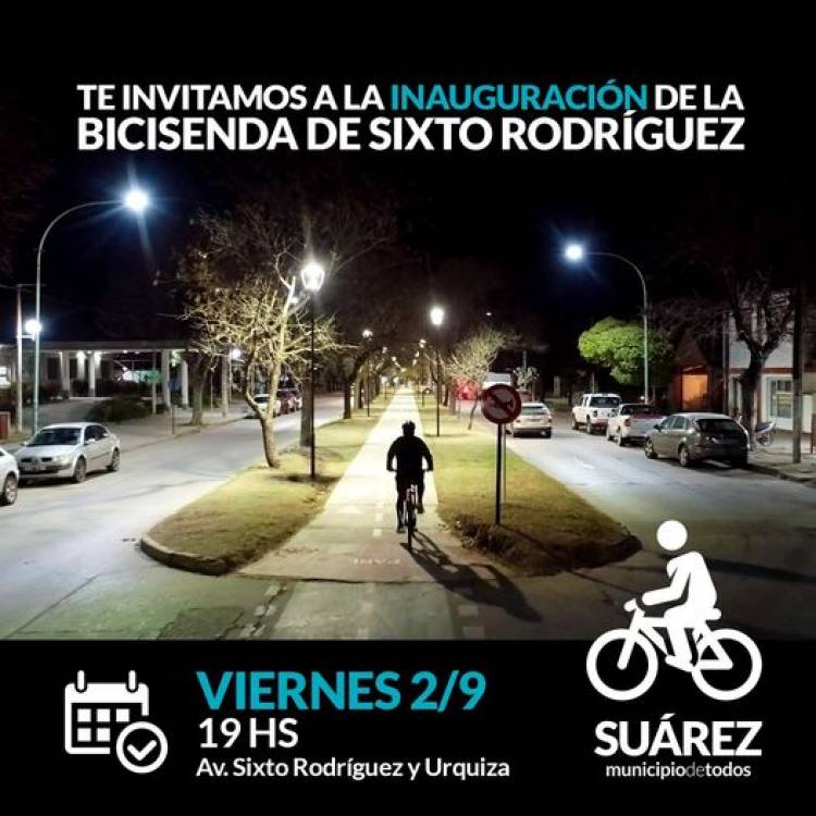 Inauguramos la bicisenda de Av. Sixto Rodríguez
