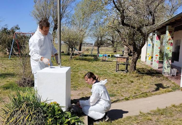 Vialidad nacional ejecutó mejoras edilicias en la escuela 16 del partido de Saavedra