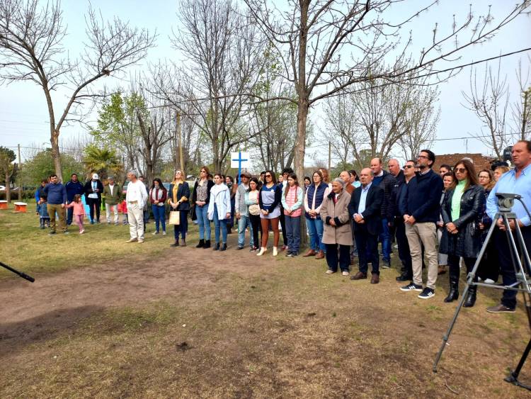Acto 117 aniversario de Curamalán e inauguración del Mural por Malvinas.