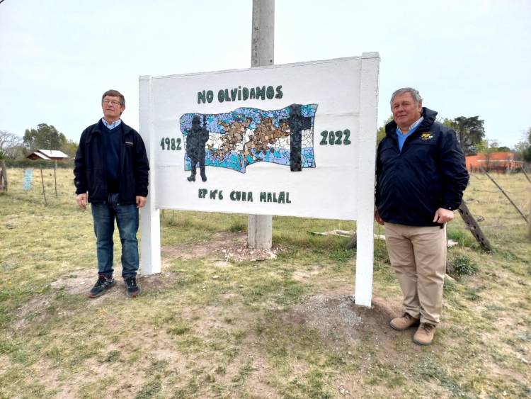 Acto 117 aniversario de Curamalán e inauguración del Mural por Malvinas.