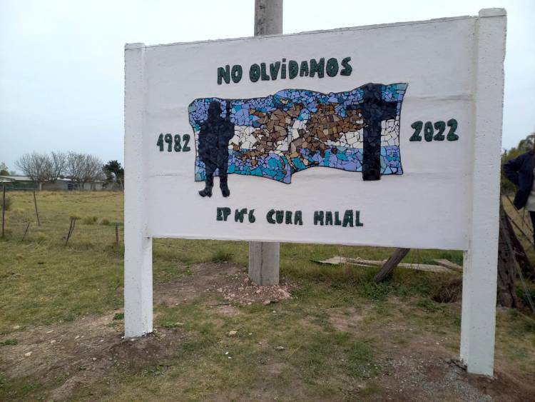 Acto 117 aniversario de Curamalán e inauguración del Mural por Malvinas.